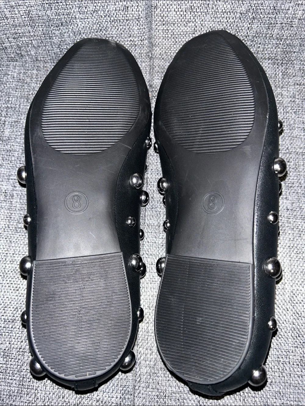 NEW - a new day Black Studded Ballet Flats - Picture 7 of 9